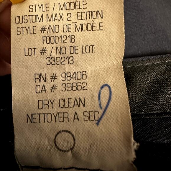 Theory Custom Max 2 Stretch Italian Wool Relaxed Fit Pant Straight Deep Navy 10 - Picture 5 of 6